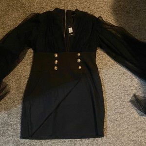 Brand new XL fashion nova  black blazer dress
